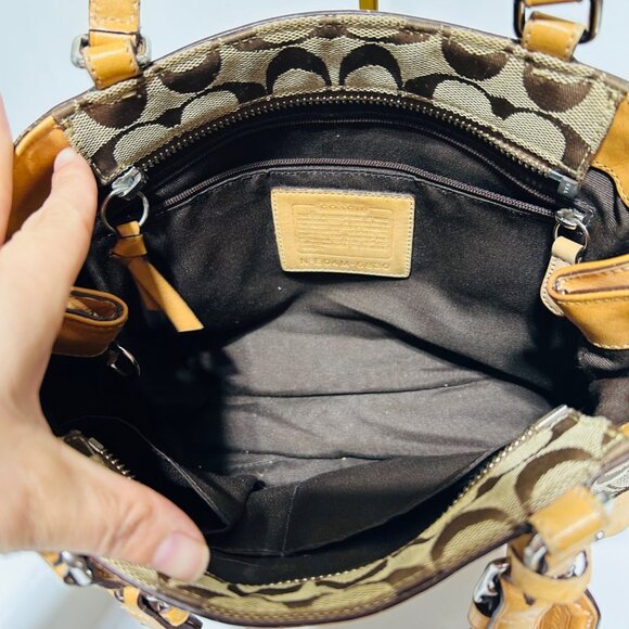 Coach Signature Canvas Tote Bag - Picture 9 of 12